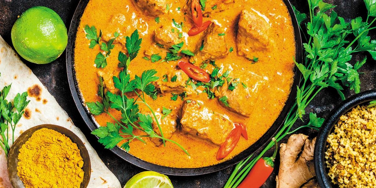 Masala Dosa – Paper-thin, golden rice crepe filled with spiced potato masala, served with samb | SPICE ROOM Denver