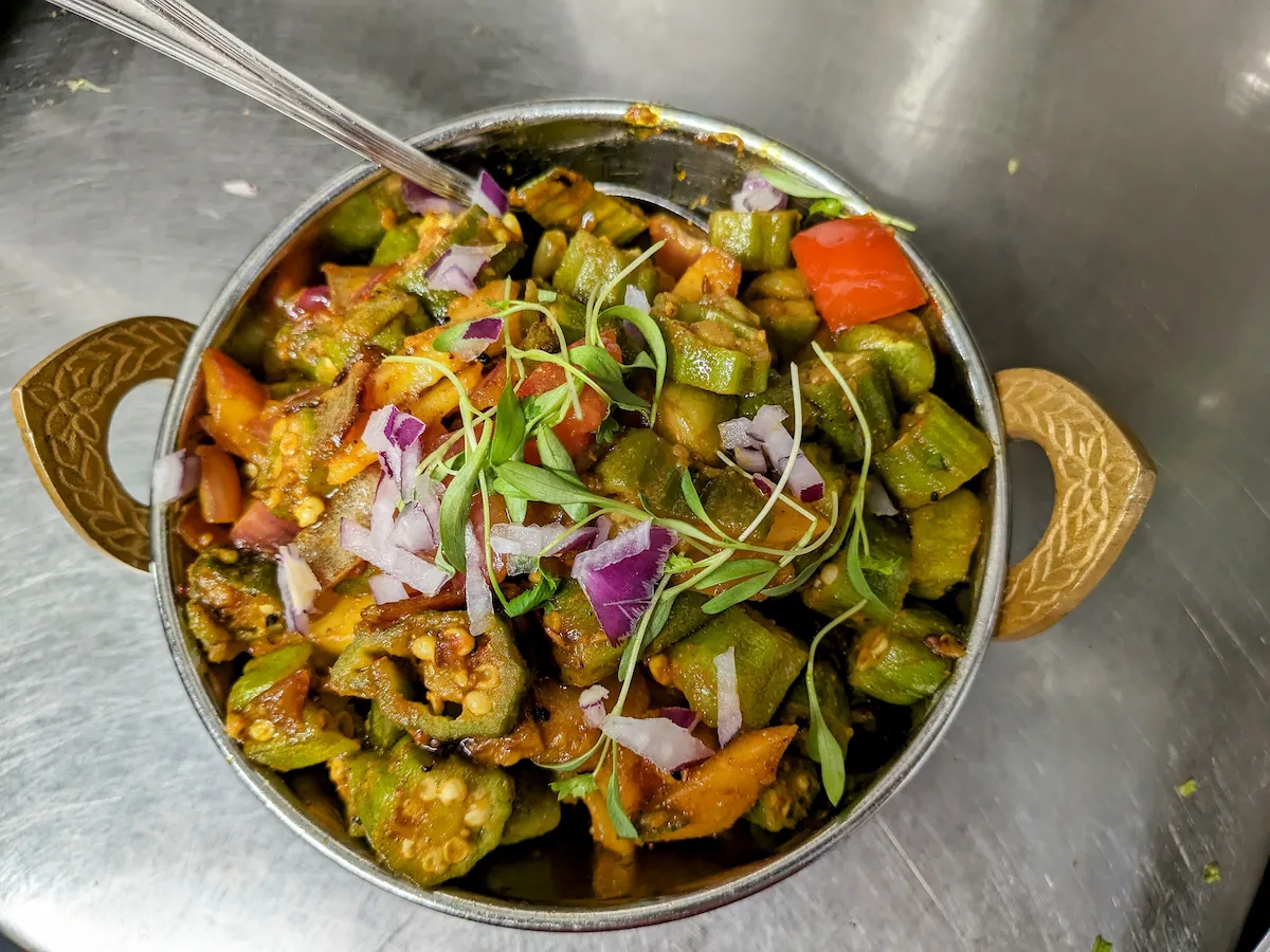 Bhindi Masala - vegetarian Indian food Denver