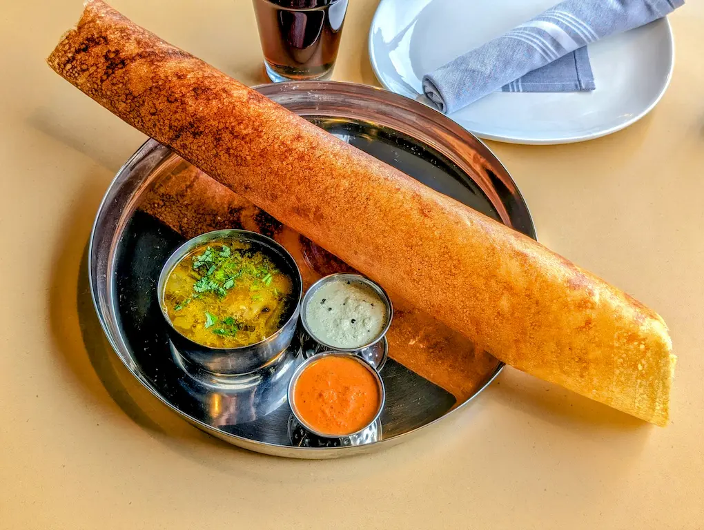 Plain Dosa – authentic Indian street food at SPICE ROOM Denver