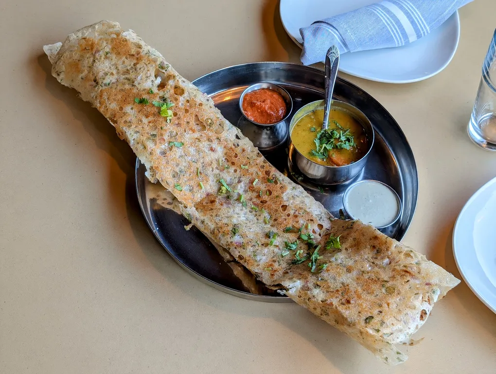 Rava Dosa – authentic Indian street food at SPICE ROOM Denver