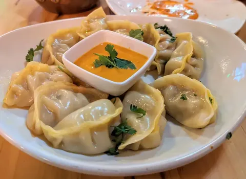 Momos – popular dish at SPICE ROOM Denver
