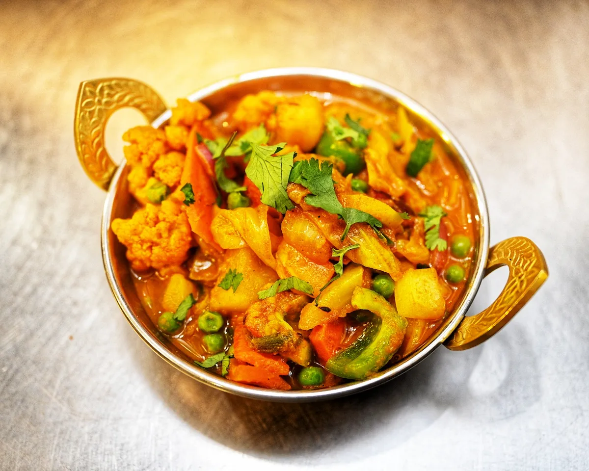 Vegetable Jalfrezi - vegetarian Indian food Denver