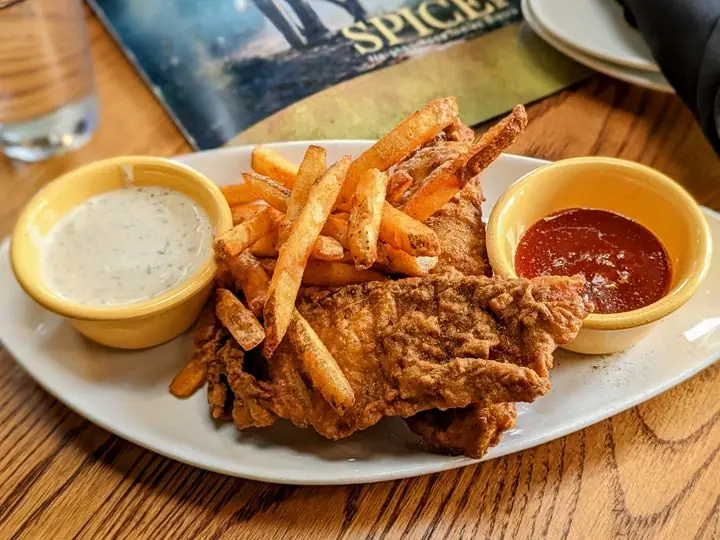 Amritsari Fish Fry (Fish and Chips) at SPICE ROOM Denver