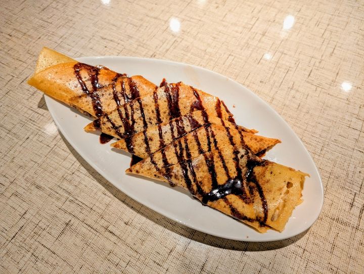 Chocolate Dosa served at SPICE ROOM Denver