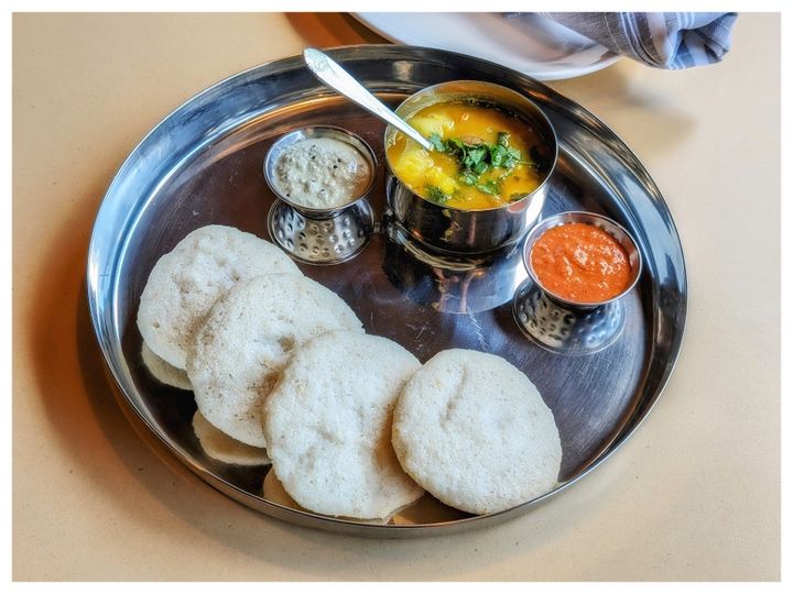 Combo (Idli & Vada) served at SPICE ROOM Denver