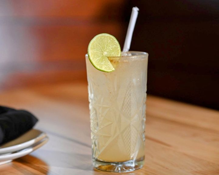 Masala Lemon Lime Soda — Fizzy soda with fresh lemon, lime, and India's chaat masala.
