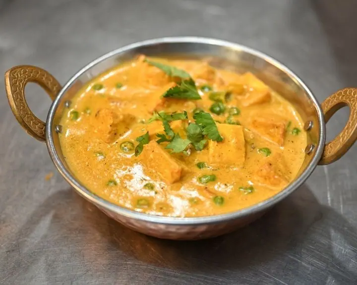 Matar Paneer (Green Peas & Homemade Cheese) at SPICE ROOM Denver