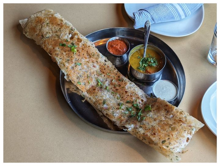 Rava Masala Dosa served at SPICE ROOM Denver