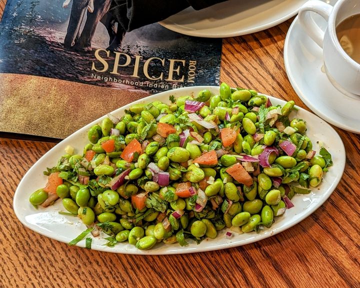 Spicy Edamame Salad served at SPICE ROOM Denver