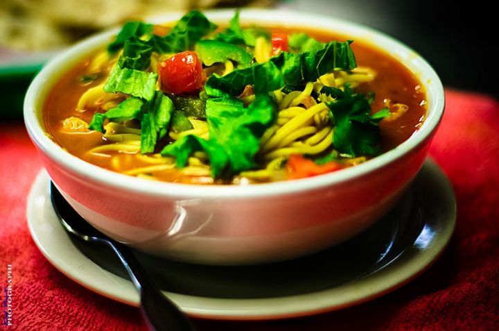 Vegetable Thukpa served at SPICE ROOM Denver